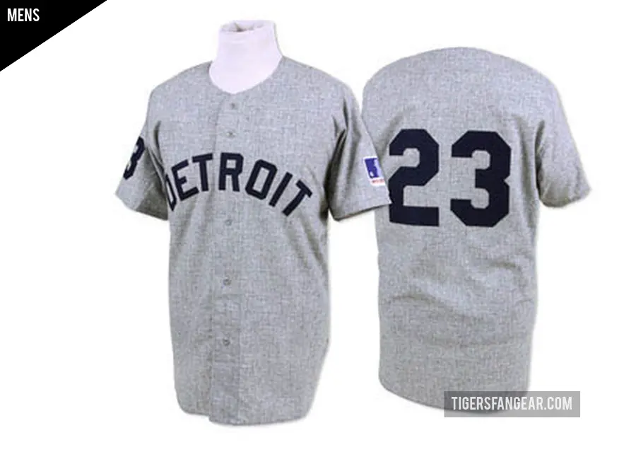 Men's Detroit Tigers ＃23 Willie Horton Replica Grey 1969 Throwback Jersey