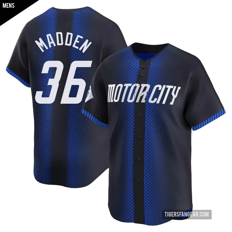 Men's Detroit Tigers ＃36 Ty Madden Limited Blue 2024 City Connect Jersey