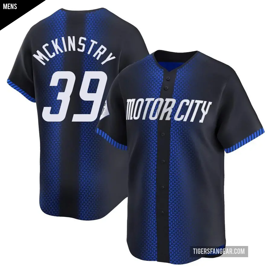 Men's Detroit Tigers ＃39 Zach McKinstry Limited Blue 2024 City Connect Jersey