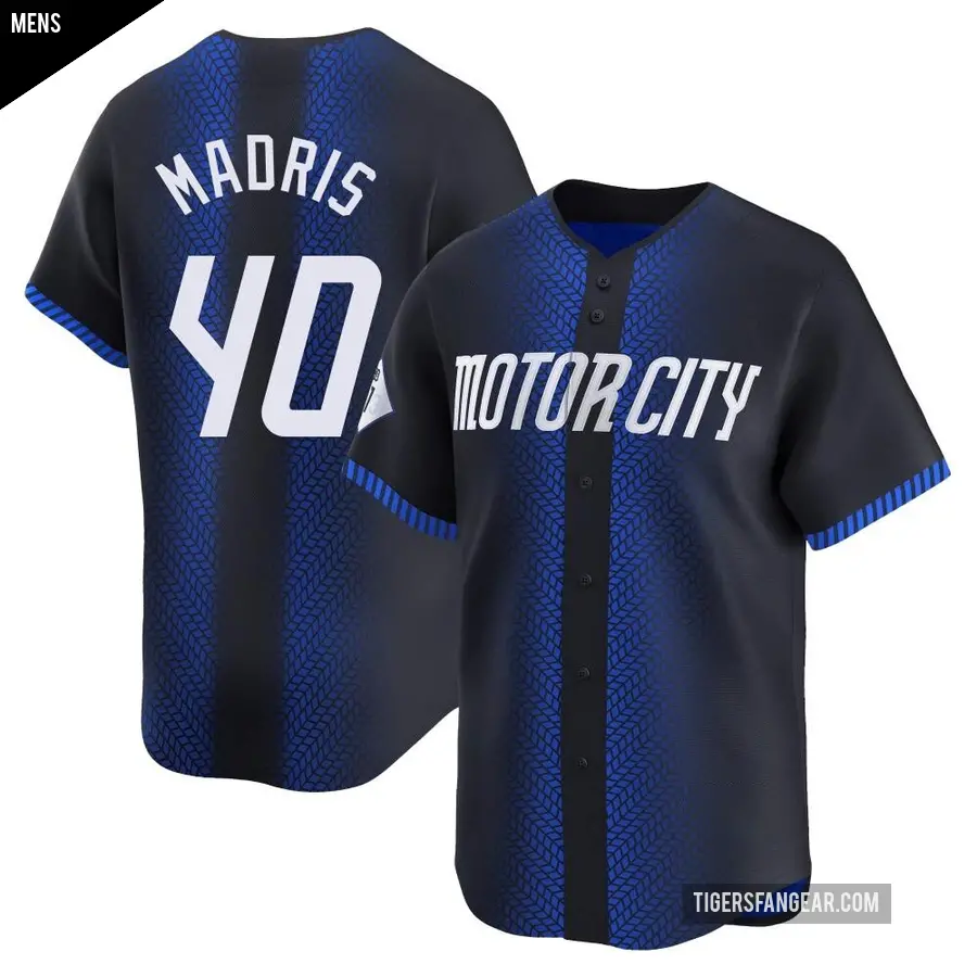 Men's Detroit Tigers ＃40 Bligh Madris Limited Blue 2024 City Connect Jersey