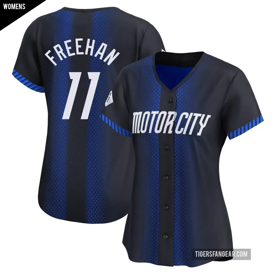 Women's Detroit Tigers ＃11 Bill Freehan Limited Blue 2024 City Connect Jersey