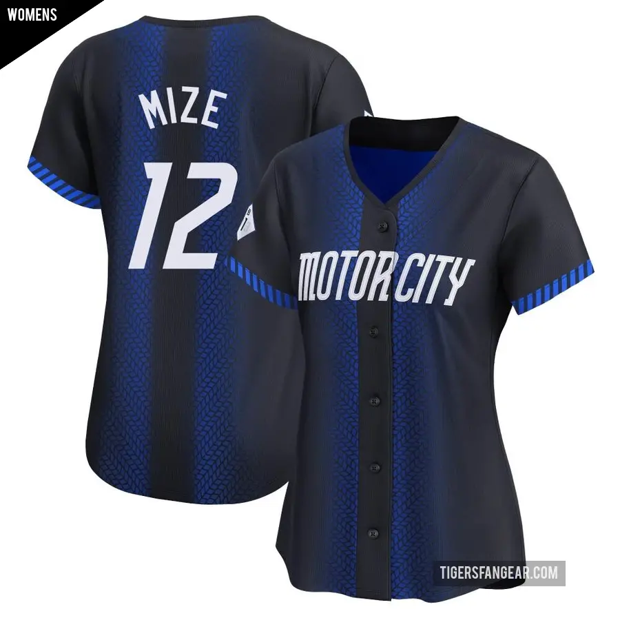 Women's Detroit Tigers ＃12 Casey Mize Limited Blue 2024 City Connect Jersey