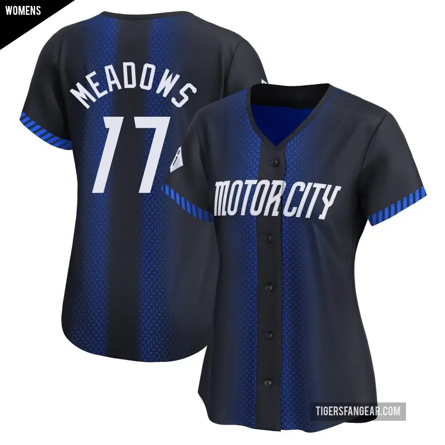 Women's Detroit Tigers ＃17 Austin Meadows Limited Blue 2024 City Connect Jersey