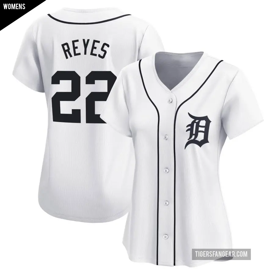 Women's Detroit Tigers ＃22 Victor Reyes Limited White Home Jersey