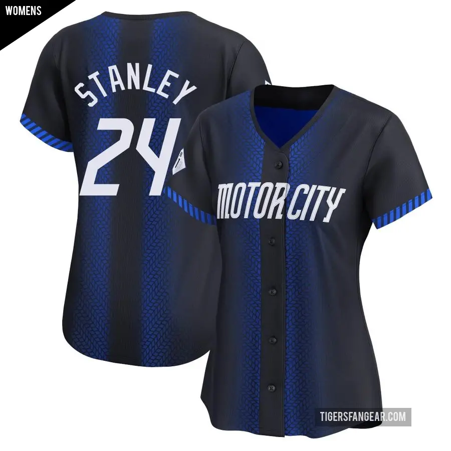 Women's Detroit Tigers ＃24 Mickey Stanley Limited Blue 2024 City Connect Jersey