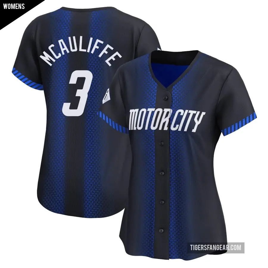 Women's Detroit Tigers ＃3 Dick Mcauliffe Limited Blue 2024 City Connect Jersey