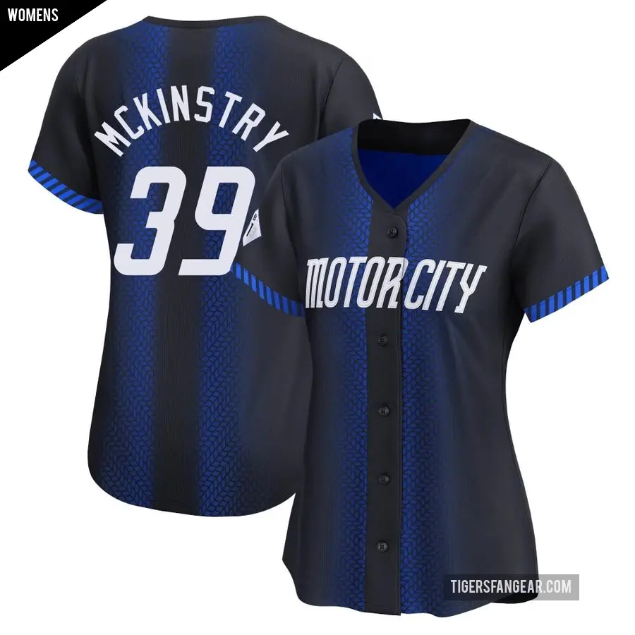 Women's Detroit Tigers ＃39 Zach McKinstry Limited Blue 2024 City Connect Jersey