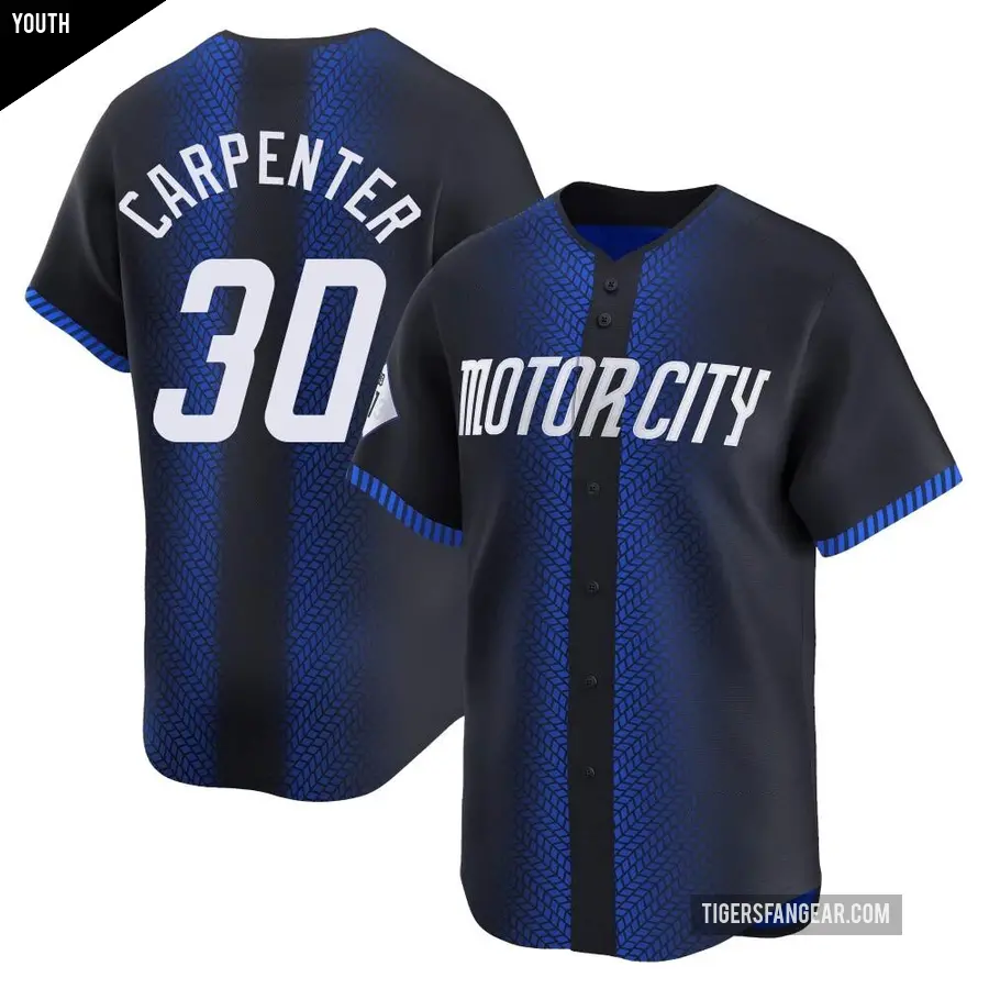 Youth Detroit Tigers ＃30 Kerry Carpenter Limited Blue 2024 City Connect Jersey